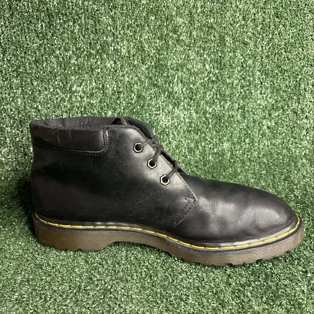Dr.‎ Martens 8057 Black Leather Chukka Boots Size US 11 / UK 10 Made in England